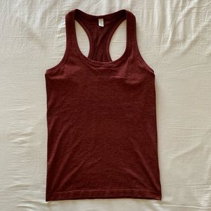 Lululemon Running Tank Size 6 Color Maroon